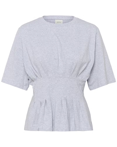 Gestuz - GZInez T-Shirt - Ultra Light Grey Mélange